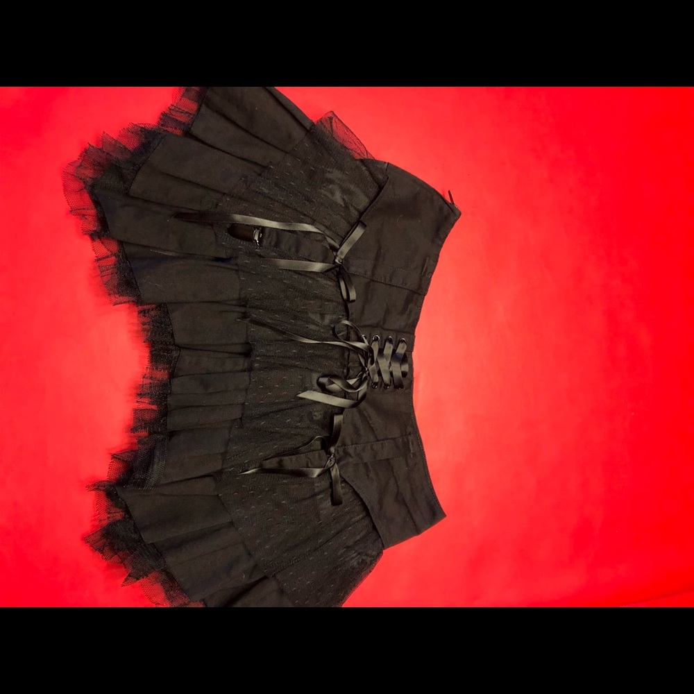 Black hell bunny skirt